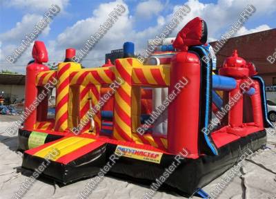 Надувной батут "Пожарная площадка" 6*4*4 м