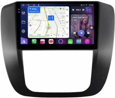 Магнитола для Chevrolet Tahoe 900 2006-2014 (рамка черная) - FarCar BM1247M монитор 9.5" QLED на Android 14, TS10, 4+32Гб, CarPlay, 4G SIM-слот