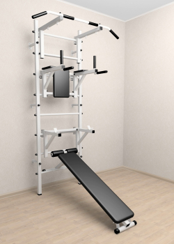 Шведская стенка Sv Sport усиленная 607 (Турник стандарт/Брусья/Стойка/Скамья)