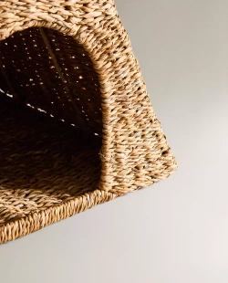 ZARA HOME ПЛЕТЕНЫЙ ДОМИК ДЛЯ ДОМАШНИХ ЖИВОТНЫХ, СВЕТЛО-БЕЖЕВЫЙ