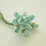 Роза бутон средняя на ножке, длина 1,5см, цвет в ассортименте