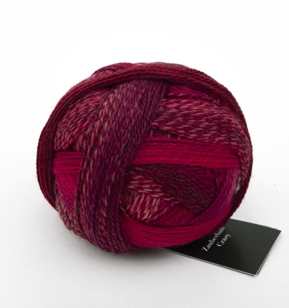 Пряжа Crazy Zauberball (2620/Красный в костюме), 420м/100гр