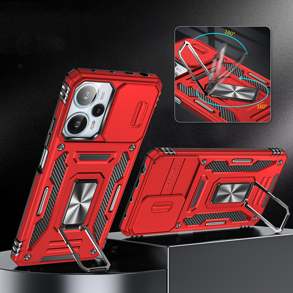 Чехол Safe Case с кольцом и защитой камеры для Xiaomi Poco X5 5G