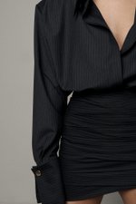 Юбка мини со сборкой