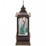 Сувенир с подсветкой «Фонарь с сказочным Дедом Морозм» 5.5*5.5*12.5 см (3хAG13)