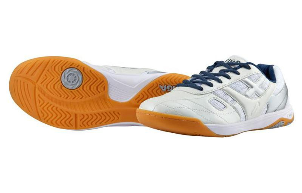 Stiga Abrasion Resistant Breathable Low top Table Tennis Shoes Unisex White Gray