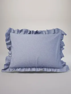 Декоративная наволочка с рюшами, оборками "Нежность" 40х60см, 1 шт, без молнии