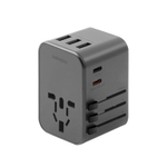 Универсальное сетевое зарядное устройство Energea TravelWorld Adapter 35 (1 розетка, 2 USB-C, 3 USB-A) Туристический адаптер питания повышенной мощности. Есть поддержка PD