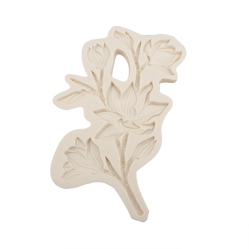 Силиконовый молд для декора "Магнолия"