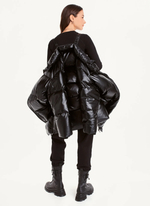 Женский пуховик DKNY Faux Leather Long