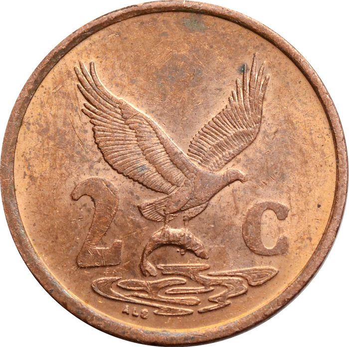 2 цента 1996-2000 ЮАР