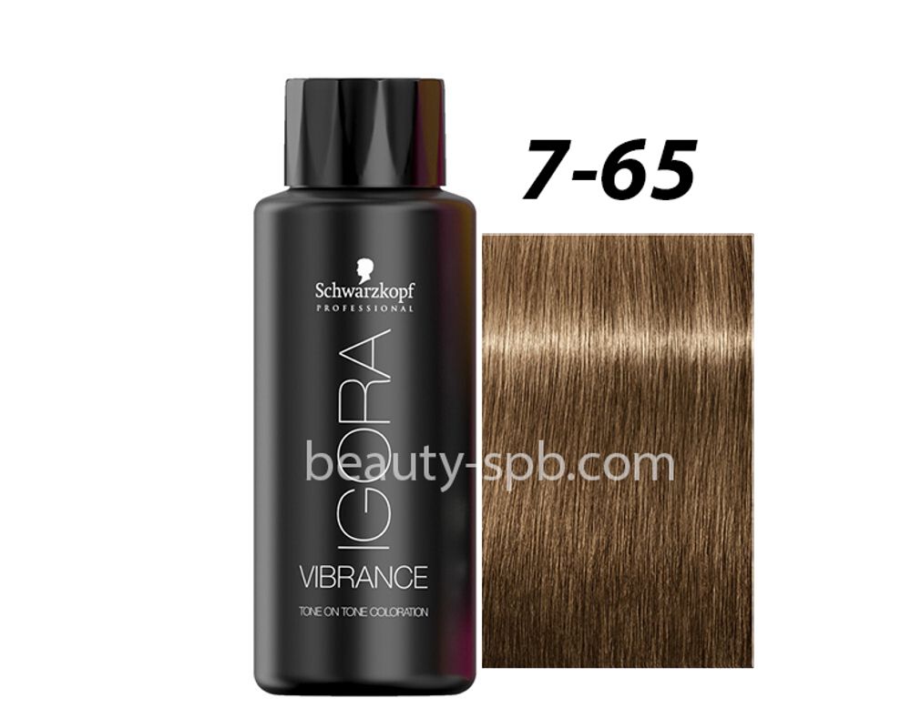 Schwarzkopf Professional IGORA VIBRANCE  7-65 Средний русый шоколадный золотистый Демиперманентный краситель 60мл