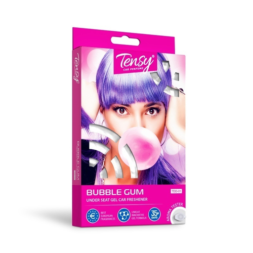 Ароматизатор под сиденье гель Tensy 200гр Бабл Гам