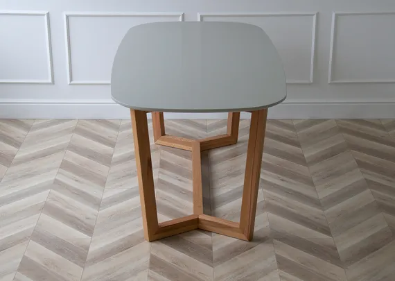 Стол обеденный Cross 2 180*90 см (светло-серый, бук)