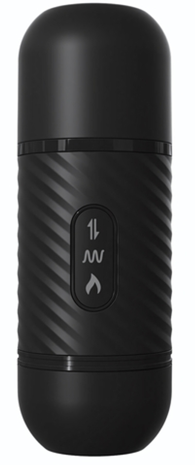 Черный вибромассажер с функцией поступательных движений Ass Thruster (Цвет: черный)