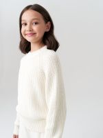 Джемпер для девочки AT1001 молочный