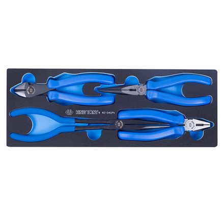 Цена на KING TONY (9-40104GPV) Набор пассатижей и бокорезов, ложемент, 4 предмета