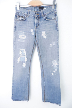 Джинсы Calvin Klein с потертостями 40 размер