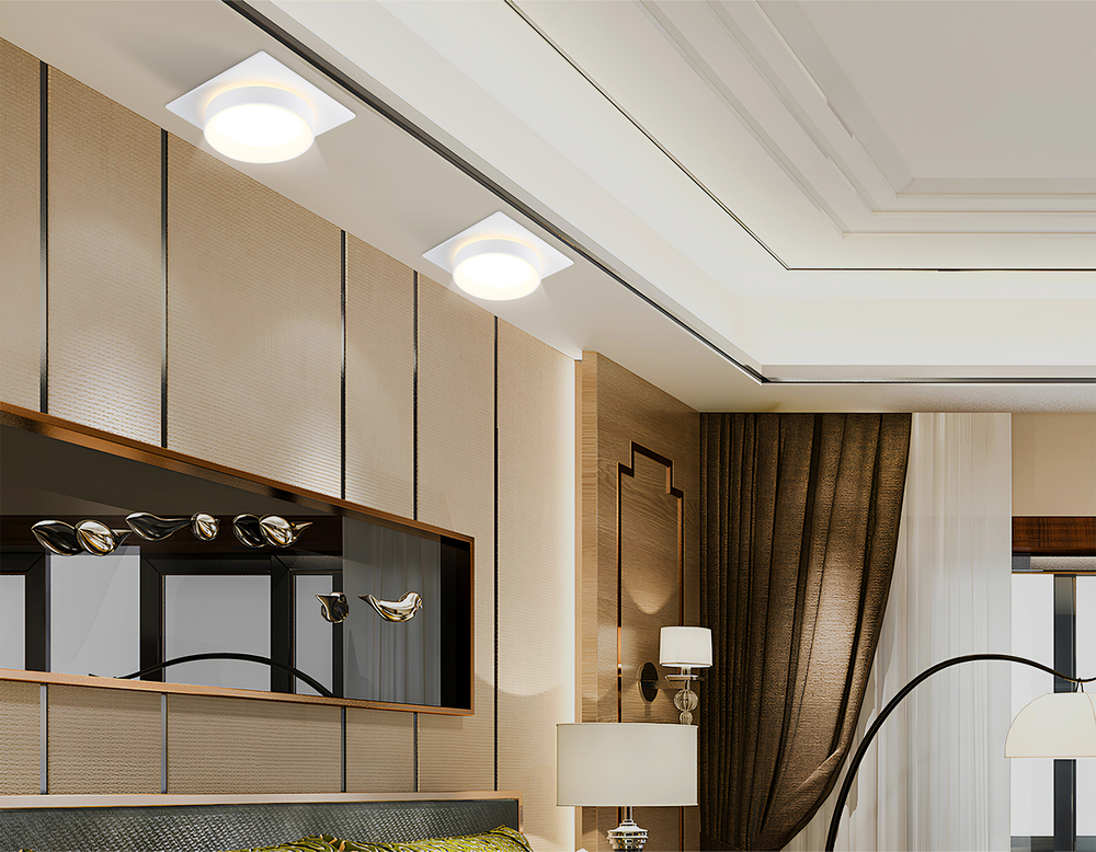 TN6709 WH белый IP44 GX53 max 15W 105*105*45