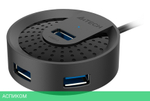 USB-хаб A4Tech HUB-30 USB 3.0 черный