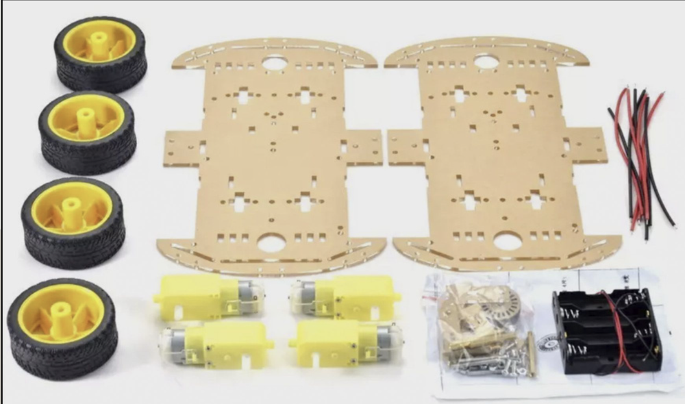 Набор четырехколесной машинки 4WD arduino uno r3 робота