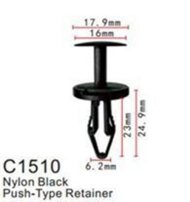 Клипса для крепления внутренней обшивки а/м Форд пластиковая (100шт/уп.) Forsage клипса C1510(Ford)