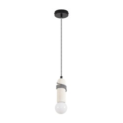 8363/1A ECO LN26 330 черный/белый, металл/бетон Подвес E27 LED 10W 220V TESLA