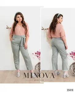 Брюки 735-1-серый Minova