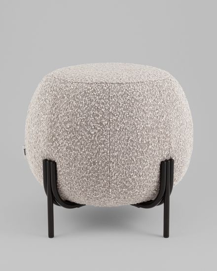 Пуф Флик new ткань букле серо-бежевый