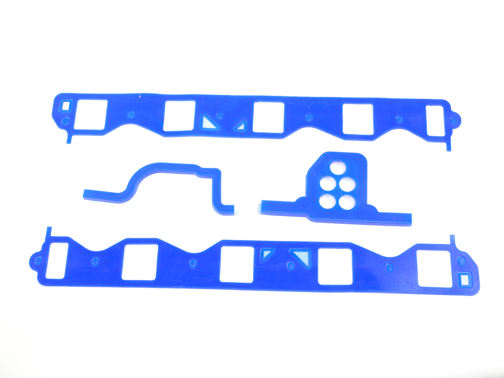 Комплект прокладок под впускной коллектор (плита) 53/3307/ПАЗ синий силикон Балаково