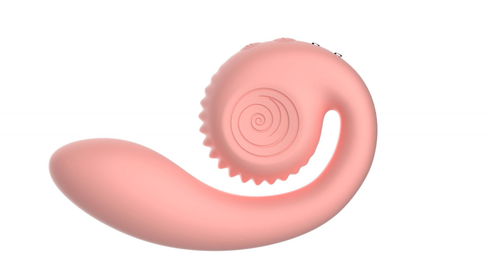 Персиковый вибромассажёр SVibe Gizi (Цвет: розовый)