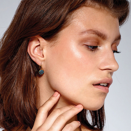 Серьги Dyrberg Kern LOUISE SG BLUE 370020 BL/G