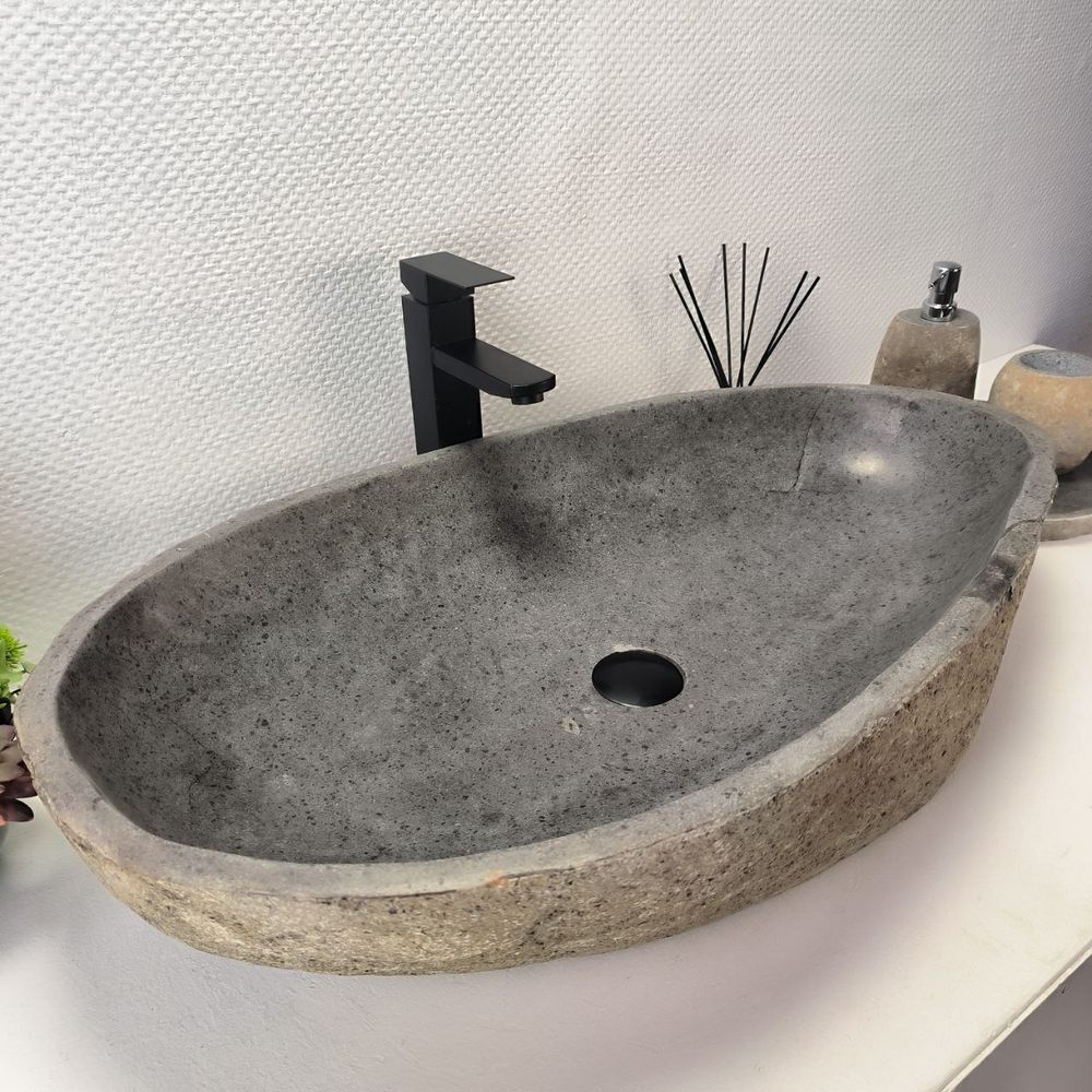 Раковина из речного камня RS-63640 (79*45*16) 0125