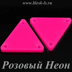 Пришивное акриловое зеркало #12, Розовый Неон #12