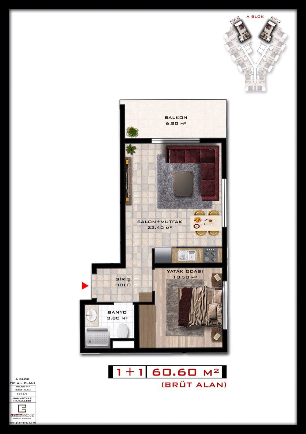 "TEKINOGLU Mahmutlar” Турция, Аланья, современный и очень популярный район Аланьи, всего 600 метров до моря, проект будет способствовать высокому уровню вашей жизни