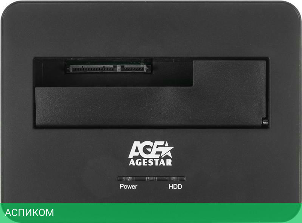 Бокс для накопителя AgeStar 3UBT7 серебристый
