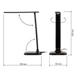 Светильник настольный LED, 10 Вт, черный, Эра, NLED-462-10W-BK, 22х264, Б0031613