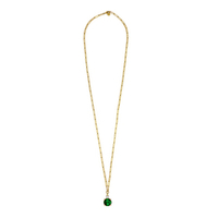 Колье Dyrberg Kern GLORY SG EMERALD GREEN / CRYSTAL 470145