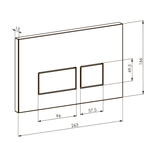 Кнопка для инсталляции Boheme, пластик WHITE