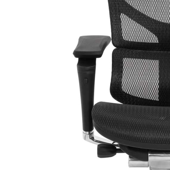 Кресло EXPERT 2 SAIL HSAM 01 (подлокотник 6D(360), подголовник 5D, сетка черная / каркас черный)