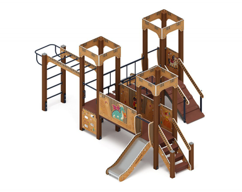 Детский игровой комплекс Королевство (Картонное) ДИК 1.15.08-12 H=750
