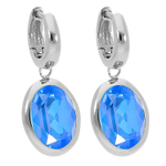 Серьги Qudo Creole TIVOLA small S royal blue delite 310686 BL/S