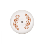 Распределительная коробка 78 мм, керамика, цвет белый, декор D206/2 (4 кабельных ввода в комплекте) B1-521-01-D206/2-K