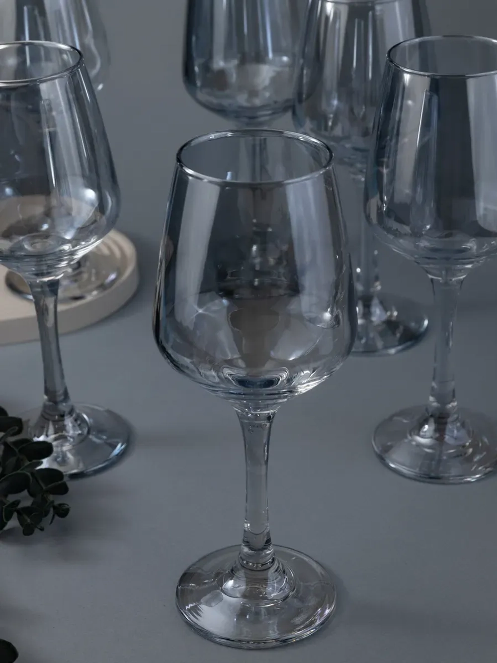 Набор бокалов для вина, 365 мл, 6 шт. Голубые