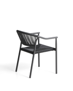 Уличный стул Livadia из серого алюминия и веревки