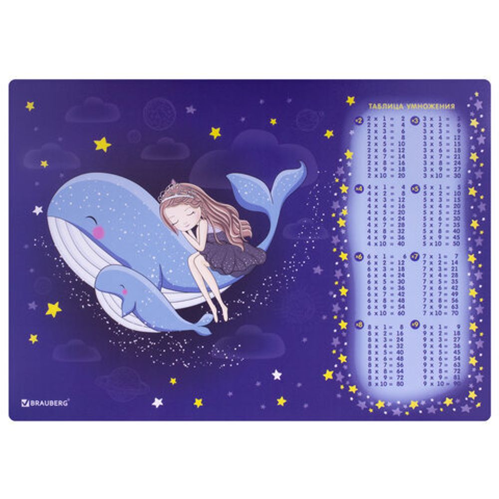 Настольное покрытие BRAUBERG, А3+, пластик, "Ocean dream", 270400