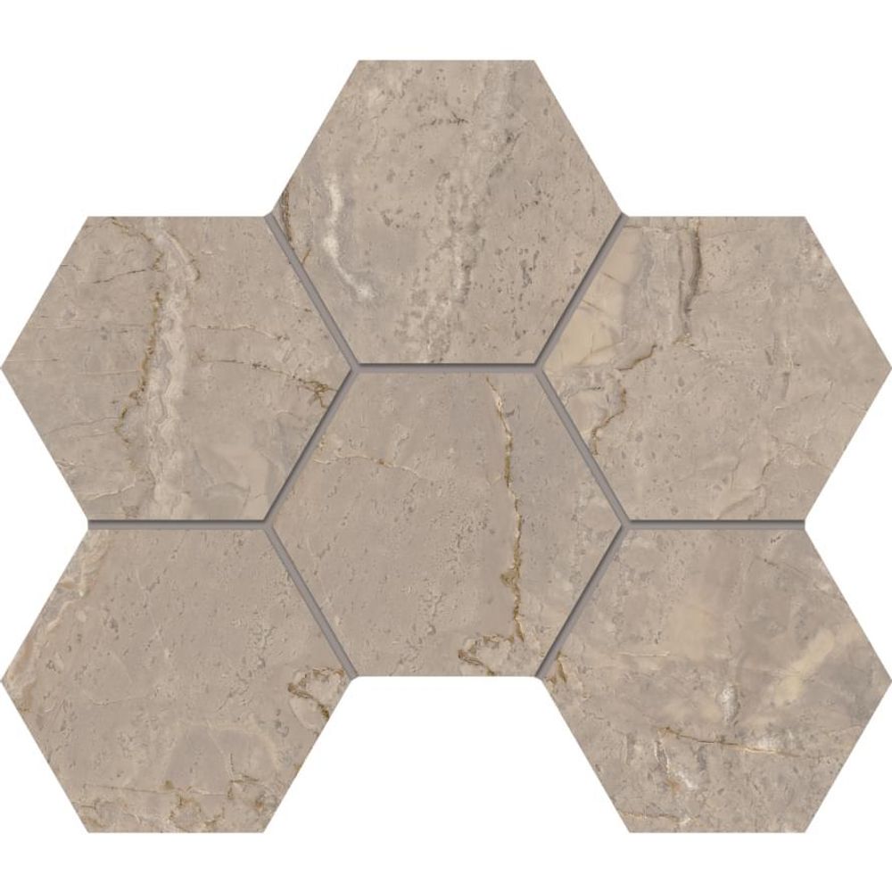 Estima Bernini BR02 Beige Hexagon Полир. 25x28.5