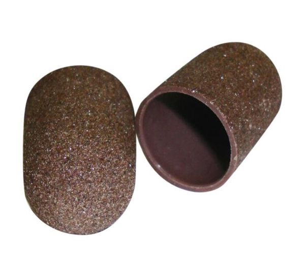 Колпачки абразивные (средняя) коричневые, 10 штук в пакете D-10 120 грит