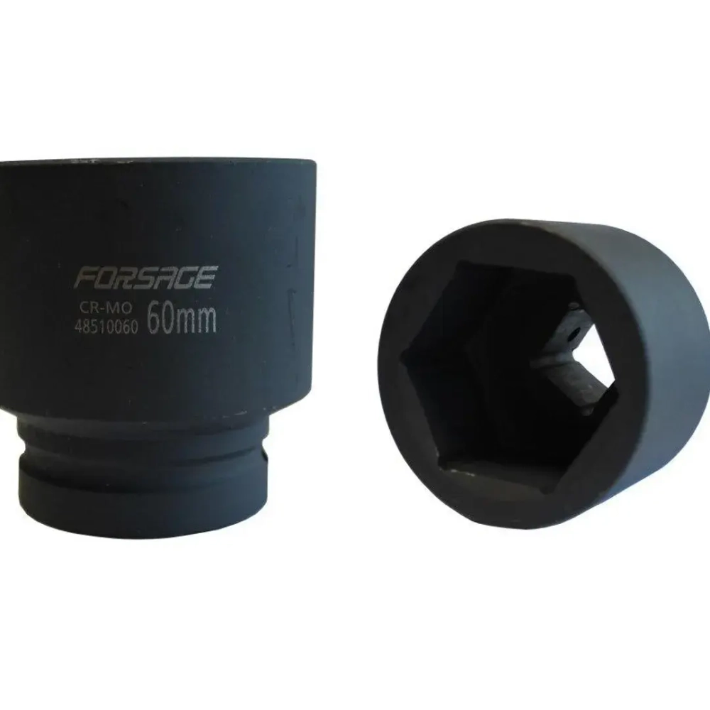 Головка ударная глубокая 60мм 6гр. 1'' Forsage F-48510060