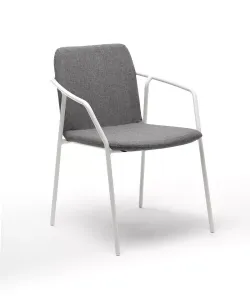 "Марокко" стул из текстилена nanotex, алюминиевый каркас, цвет серый